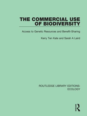 cover image of The Commercial Use of Biodiversity